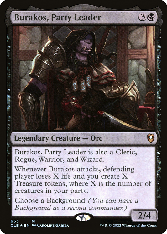 Burakos, Party Leader (CLB-653) - Commander Legends: Battle for Baldur's Gate Foil