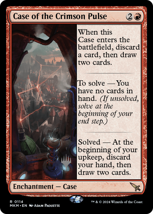 Case of the Crimson Pulse (PPMKM-114) - Murders at Karlov Manor Promos Foil (Promo Pack)