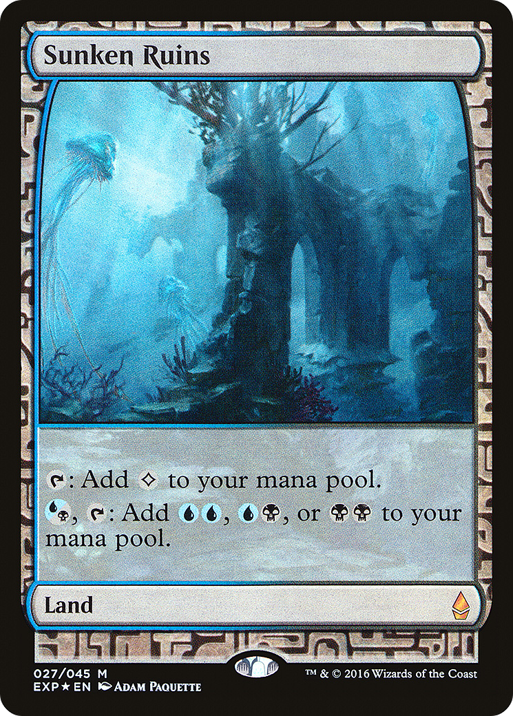 Sunken Ruins (EXP-027) - Zendikar Expeditions Foil