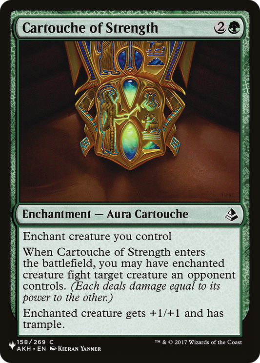 Cartouche of Strength (LIST-AKH-158) - The List