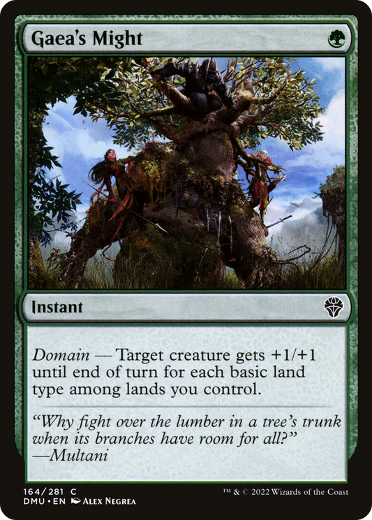 Gaea's Might (DMU-164) - Dominaria United Foil