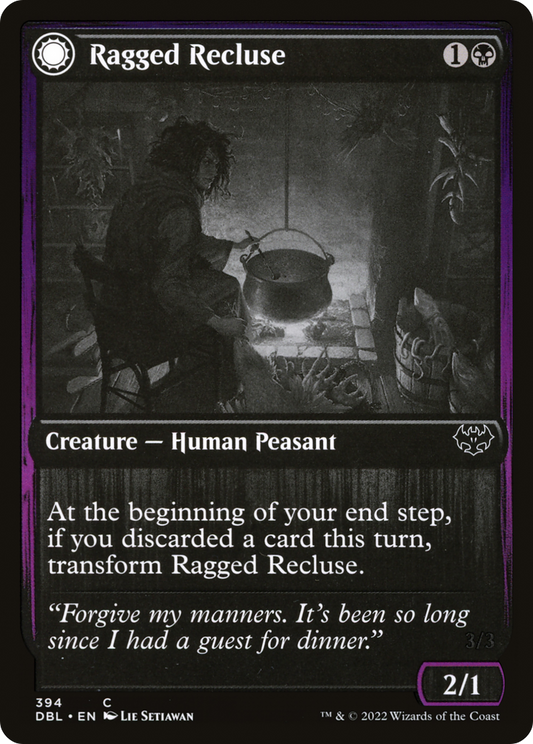 Ragged Recluse // Odious Witch (DBL-394) - Innistrad: Double Feature: (Double Faced Transform)