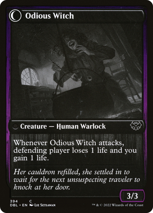 Ragged Recluse // Odious Witch (DBL-394) - Innistrad: Double Feature: (Double Faced Transform) Foil