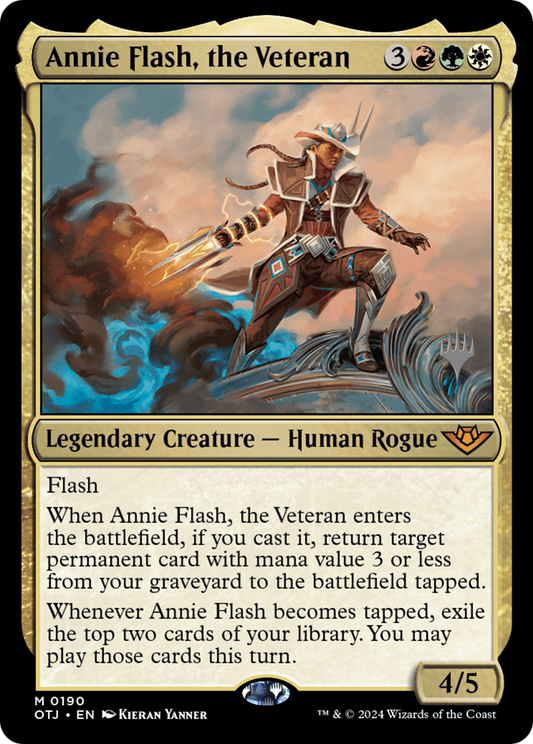 Annie Flash, the Veteran (PPOTJ-190) - Outlaws of Thunder Junction Promos Foil (Promo Pack)
