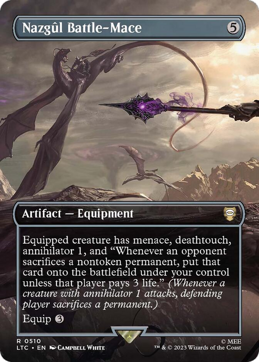Nazgul Battle-Mace (Borderless) (LTC-510) - Tales of Middle-earth Commander (Borderless) Foil
