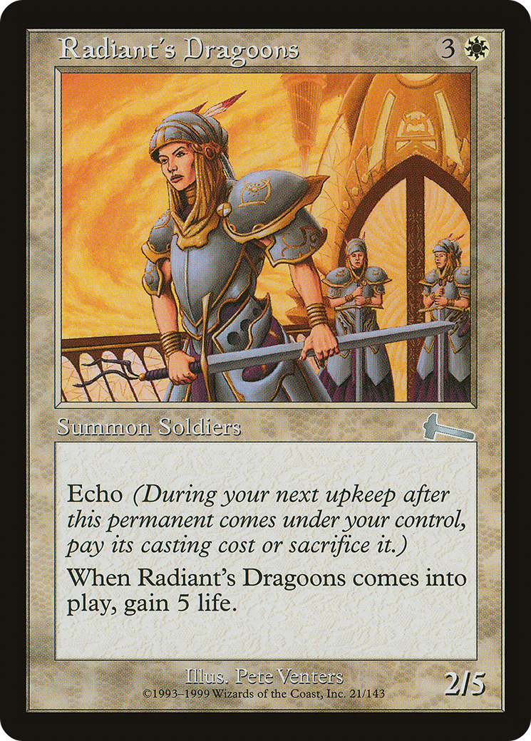 Radiant's Dragoons (ULG-021) - Urza's Legacy Foil