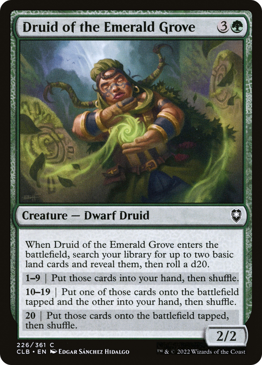 Druid of the Emerald Grove (CLB-226) - Commander Legends: Battle for Baldur's Gate Foil