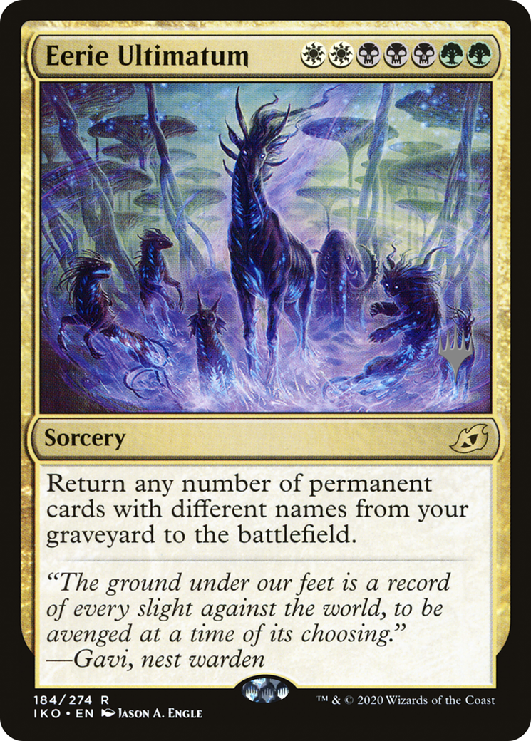 Eerie Ultimatum (PPIKO-184P) - Ikoria: Lair of Behemoths Promos (Promo Pack) Foil