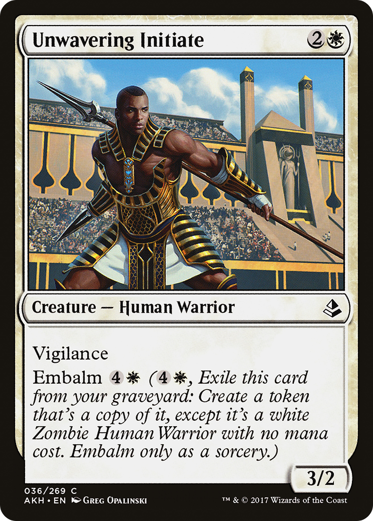 Unwavering Initiate  (AKH-036) - Amonkhet