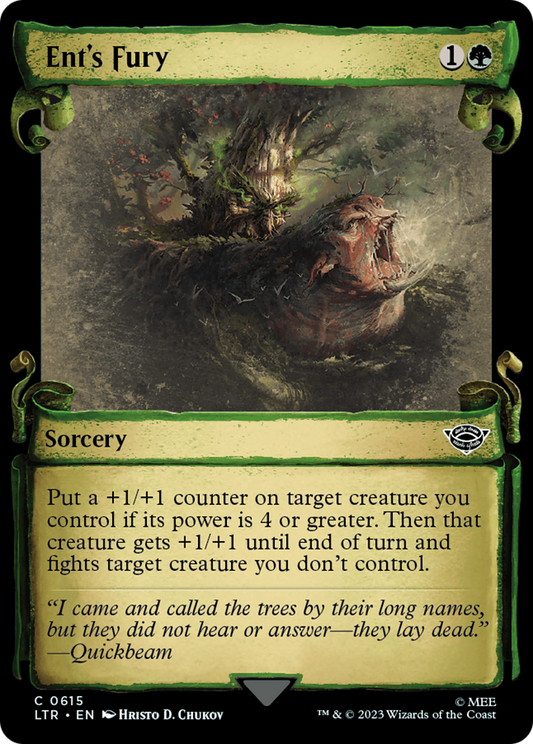 Ent's Fury (LTR-615) - The Lord of the Rings: Tales of Middle-earth: (Showcase) Foil