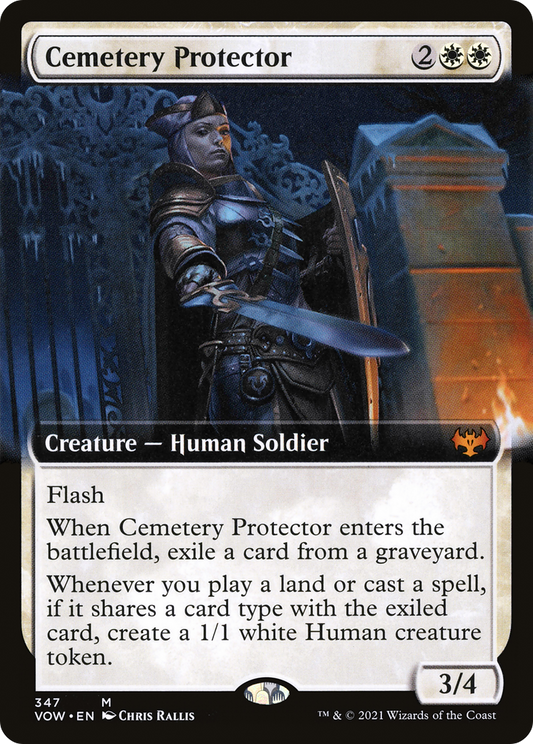Cemetery Protector (Extended Art)  (VOW-347) - Innistrad: Crimson Vow: (Extended Art) Foil