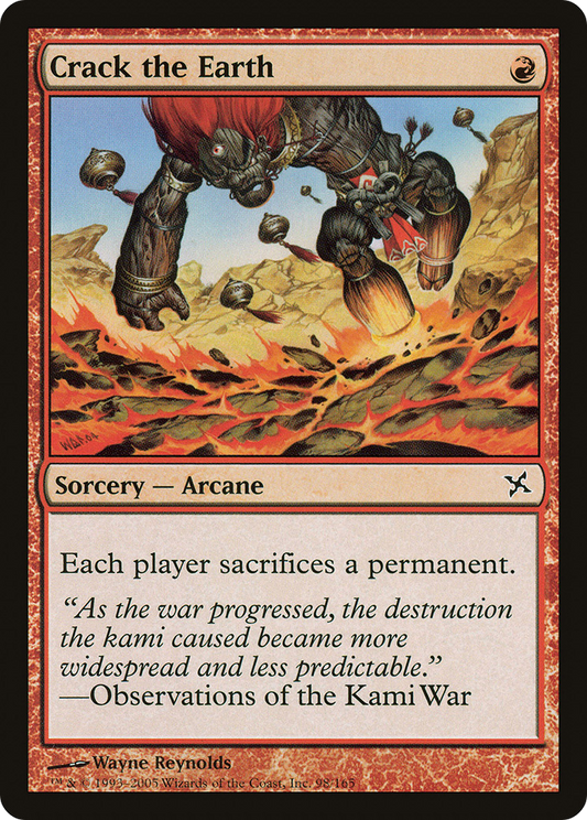 Crack the Earth (BOK-098) - Betrayers of Kamigawa Foil
