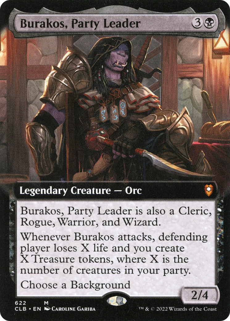 Burakos, Party Leader (CLB-622) - Commander Legends: Battle for Baldur's Gate: (Extended Art)