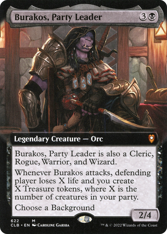 Burakos, Party Leader (CLB-622) - Commander Legends: Battle for Baldur's Gate: (Extended Art)