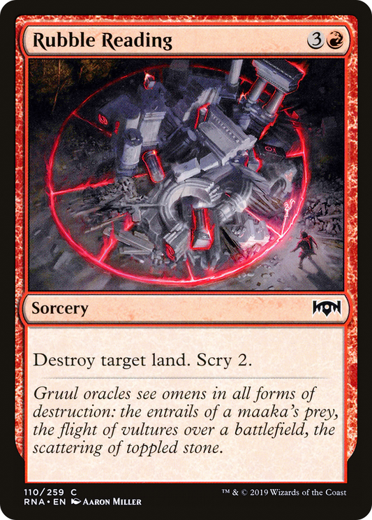 Rubble Reading (RNA-110) - Ravnica Allegiance