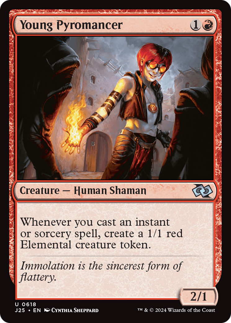 Young Pyromancer (J25-618) - Foundations Jumpstart Foil