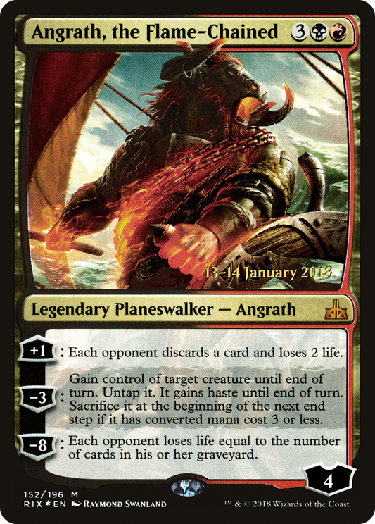 Angrath, the Flame-Chained (PRE-152S) - Rivals of Ixalan Promos Foil