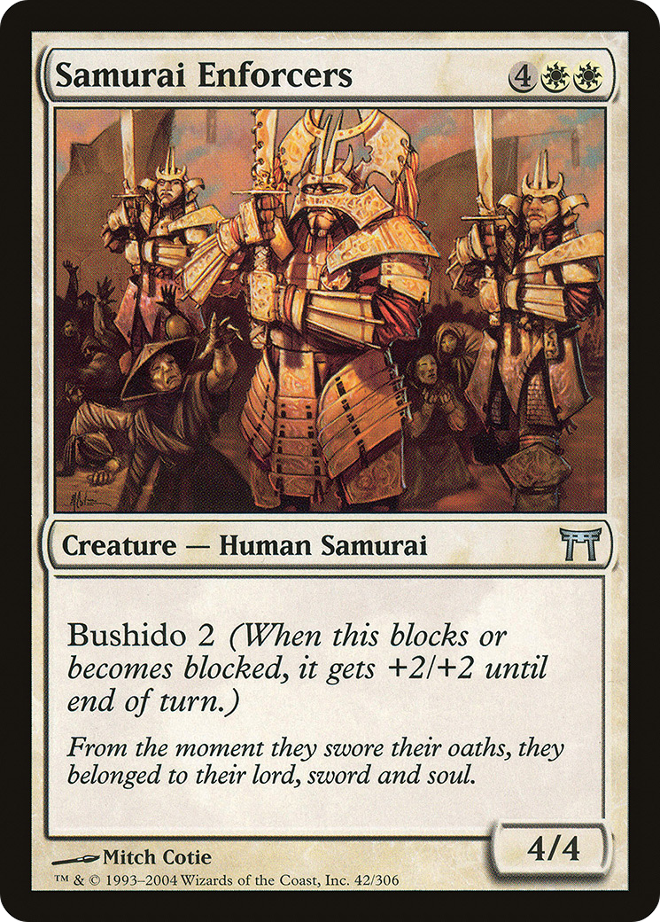Samurai Enforcers (CHK-042) - Champions of Kamigawa