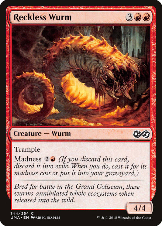 Reckless Wurm (UMA-144) - Ultimate Masters