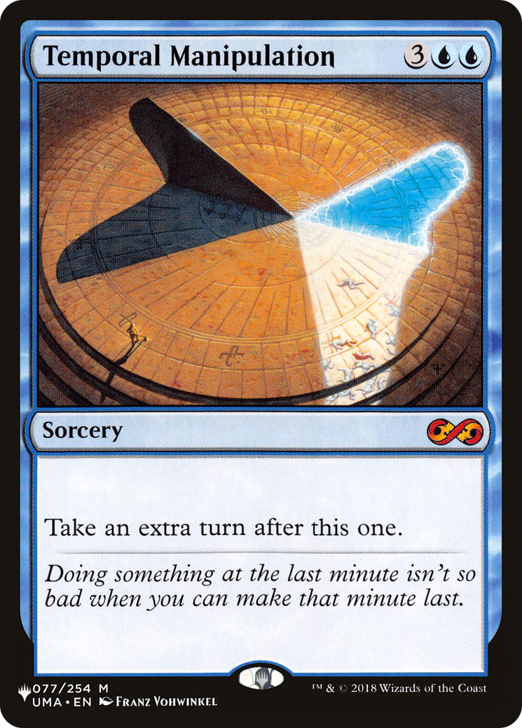 Temporal Manipulation (LIST-UMA-77) - The List