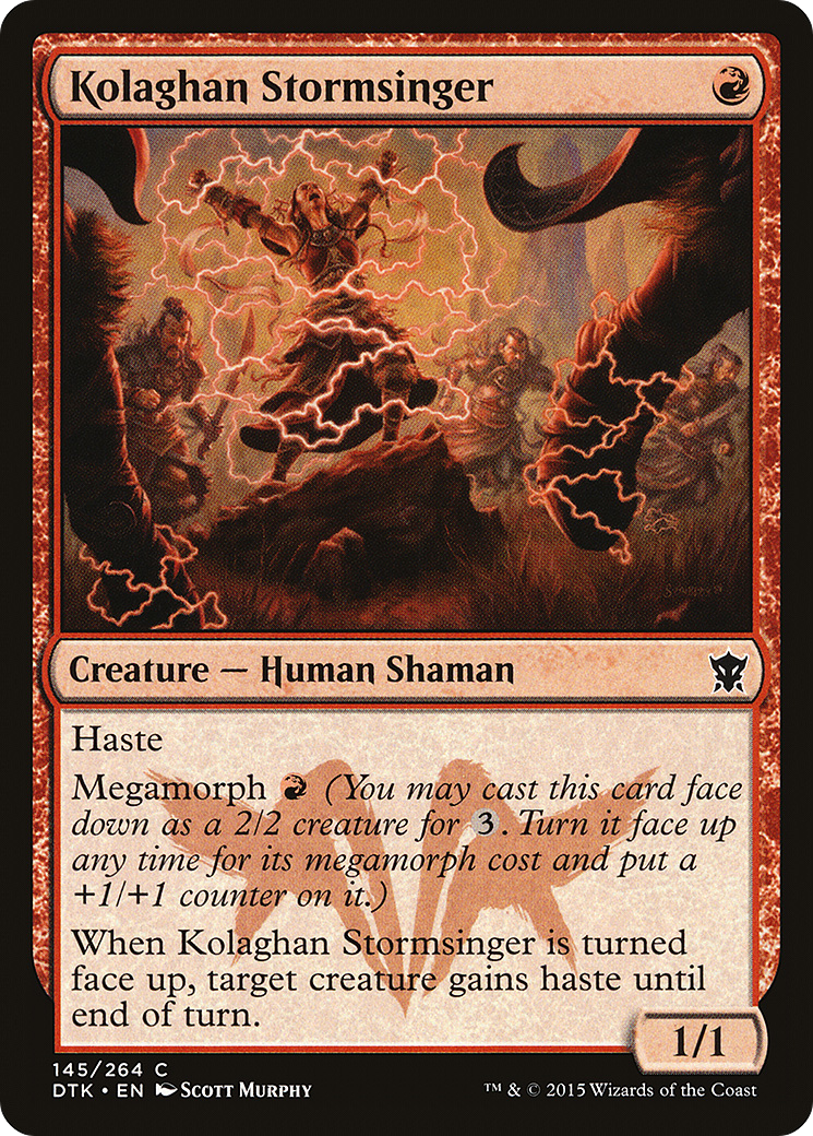 Kolaghan Stormsinger (DTK-145) - Dragons of Tarkir Foil