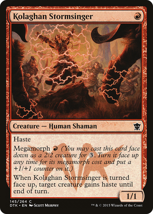 Kolaghan Stormsinger (DTK-145) - Dragons of Tarkir Foil