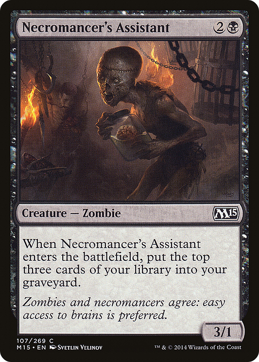 Necromancer's Assistant (M15-107) - Magic 2015 Foil