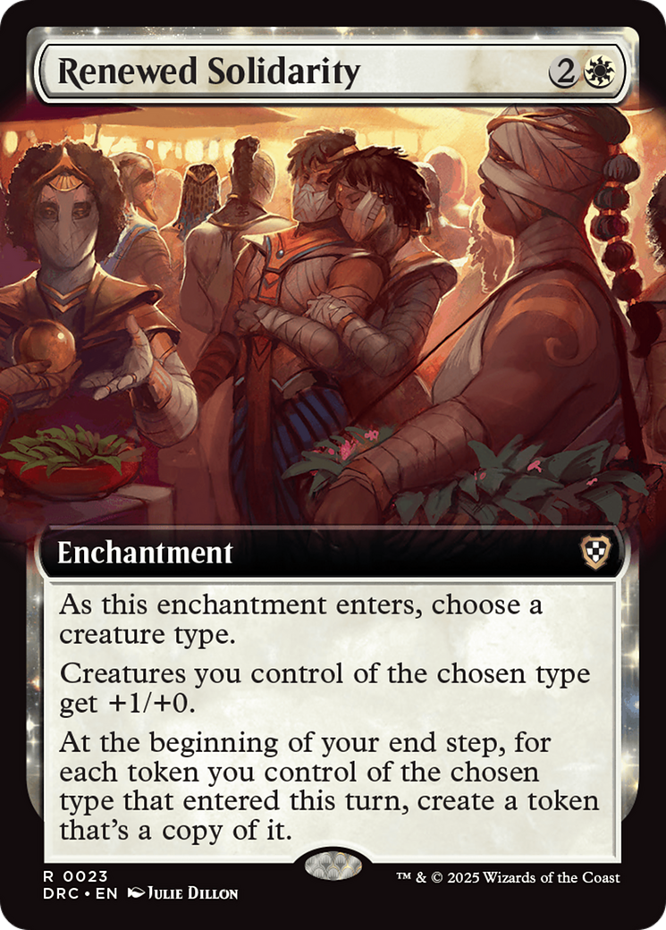 Renewed Solidarity (Extended Art) (DRC-023) - Commander: Aetherdrift: (Extended Art)