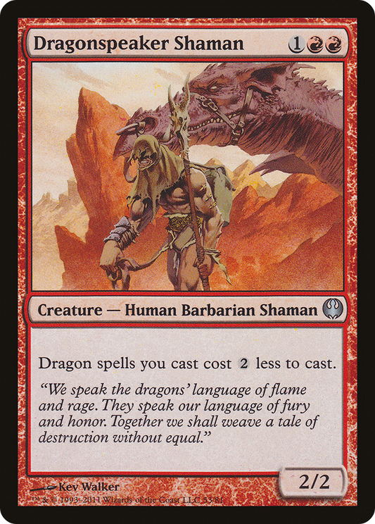 Dragonspeaker Shaman (DDG-053) - Duel Decks: Knights vs. Dragons