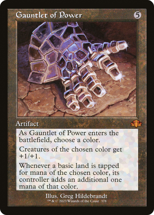 Gauntlet of Power (Retro Frame) (DMR-378) - Dominaria Remastered