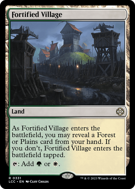 Fortified Village (LCC-331) - The Lost Caverns of Ixalan Commander