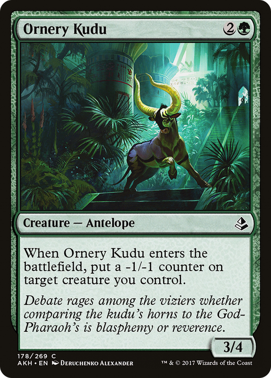 Ornery Kudu (AKH-178) - Amonkhet Foil