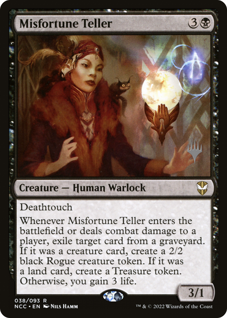 Misfortune Teller (PPSNC-38P) - New Capenna Commander Promos Foil (Promo Pack)
