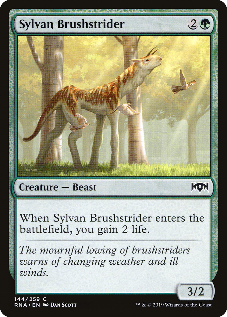 Sylvan Brushstrider (RNA-144) - Ravnica Allegiance Foil