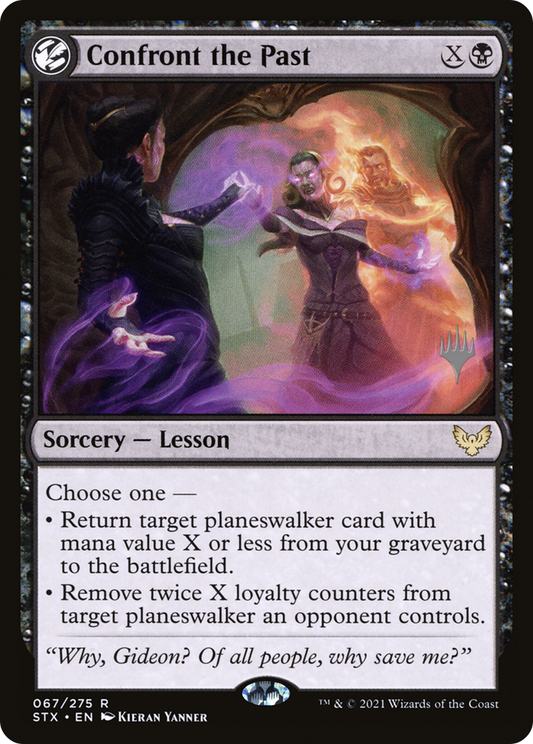 Confront the Past (PPSTX-67P) - Strixhaven: School of Mages Promos: (lesson) (Promo Pack)