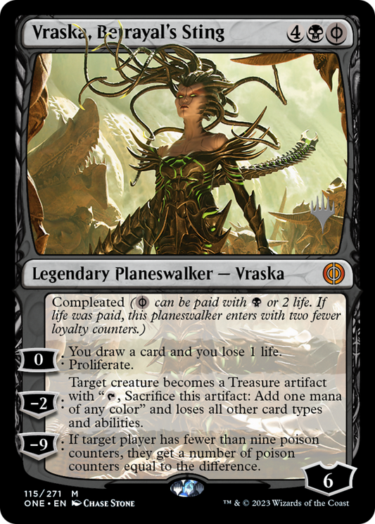 Vraska, Betrayal's Sting (PONE-115P) - Phyrexia: All Will Be One Promos