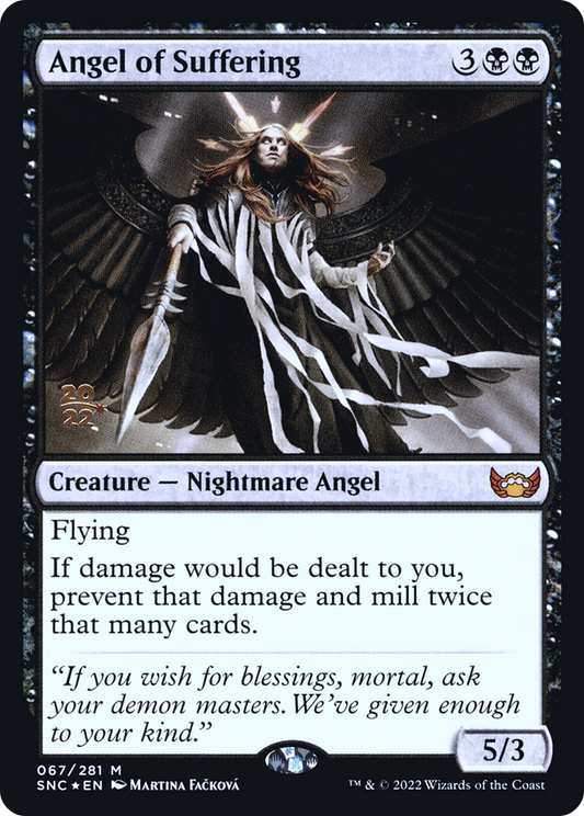 Angel of Suffering (PRE-67S) - Streets of New Capenna Promos (Prerelease) Foil