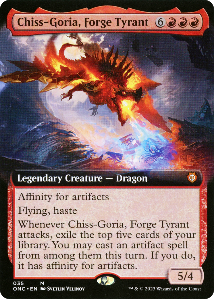 Chiss-Goria, Forge Tyrant (ONC-035) - Phyrexia: All Will Be One Commander: (Extended Art)