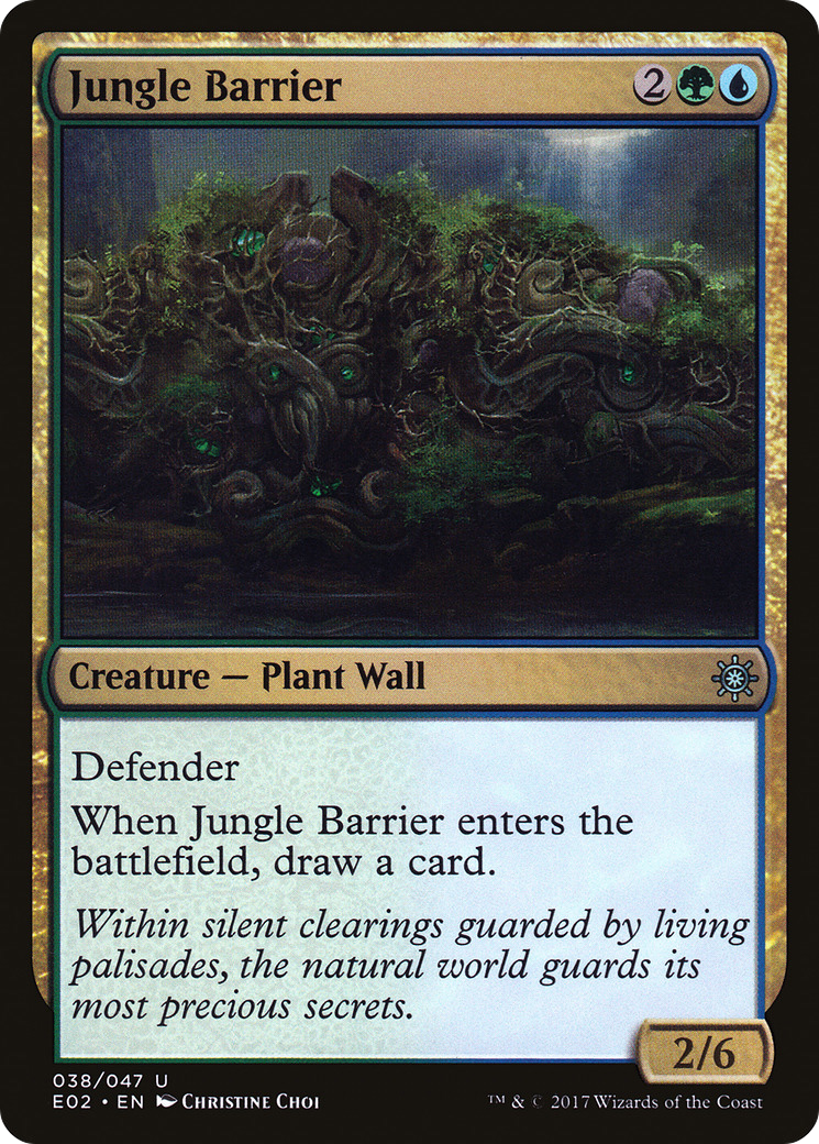 Jungle Barrier (E02-038) - Explorers of Ixalan