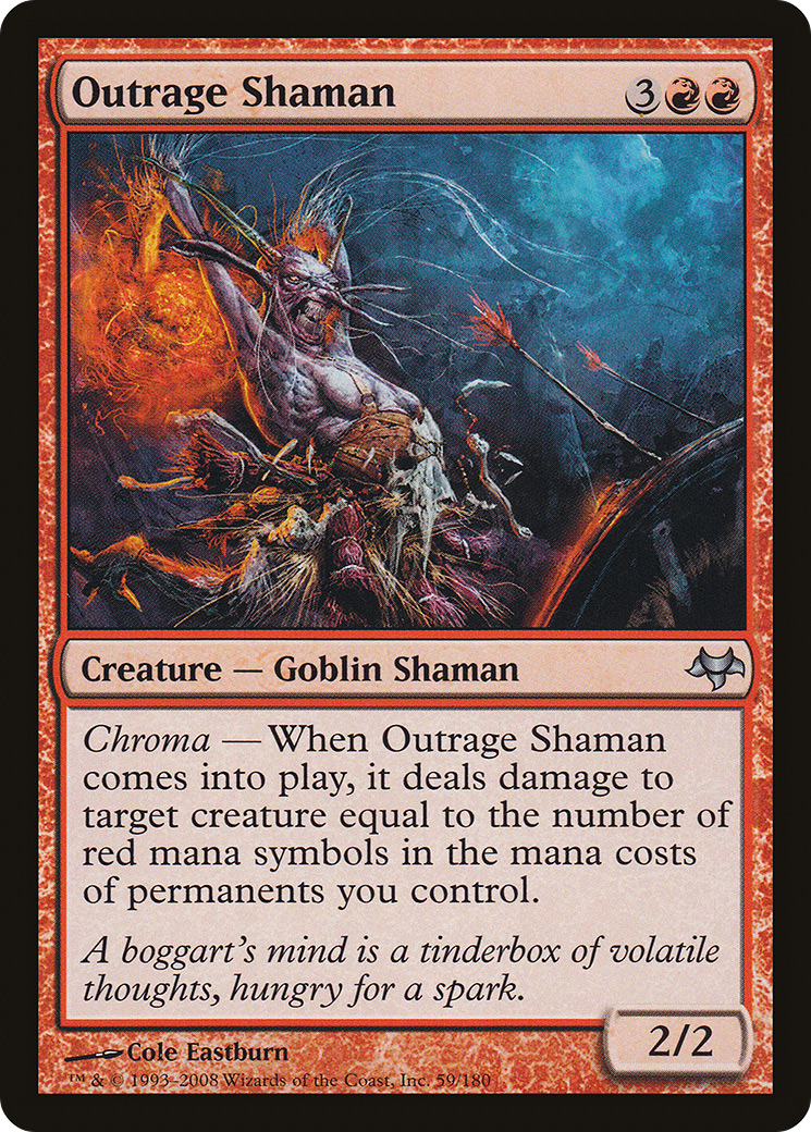 Outrage Shaman (EVE-059) - Eventide Foil