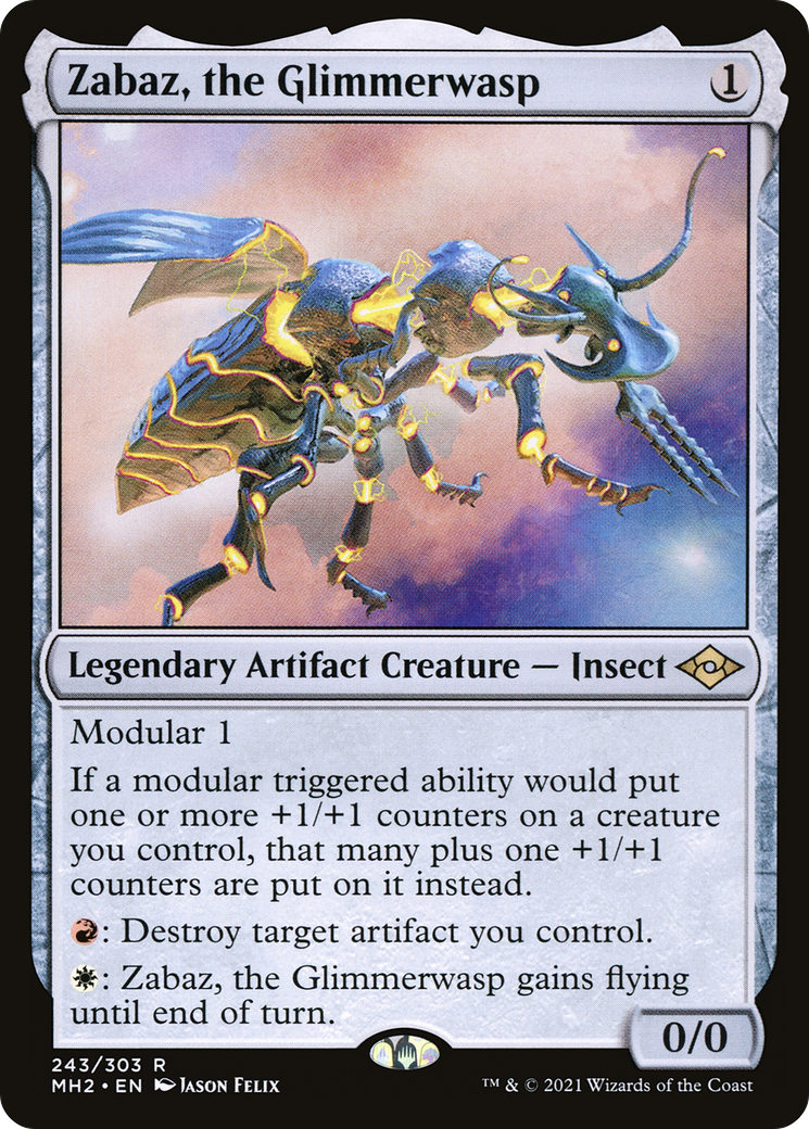 Zabaz, the Glimmerwasp (MH2-243) - Modern Horizons 2