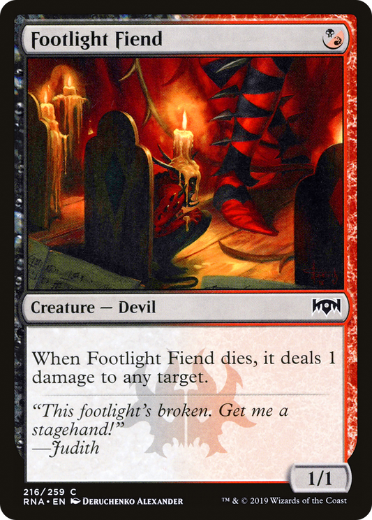 Footlight Fiend (RNA-216) - Ravnica Allegiance Foil