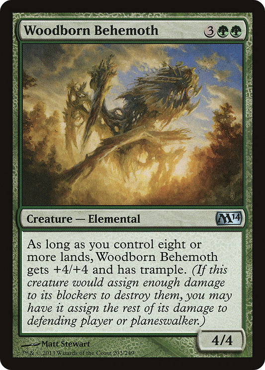 Woodborn Behemoth (M14-203) - Magic 2014