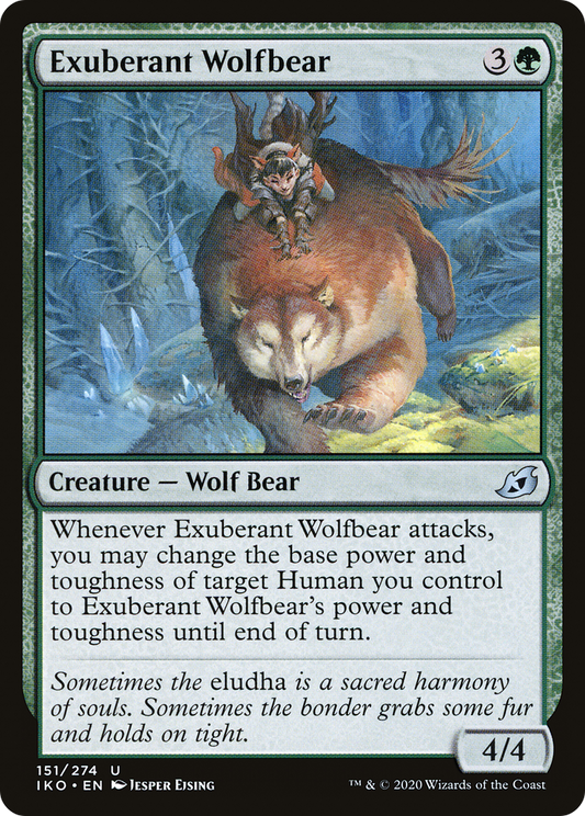 Exuberant Wolfbear (IKO-151) - Ikoria: Lair of Behemoths Foil