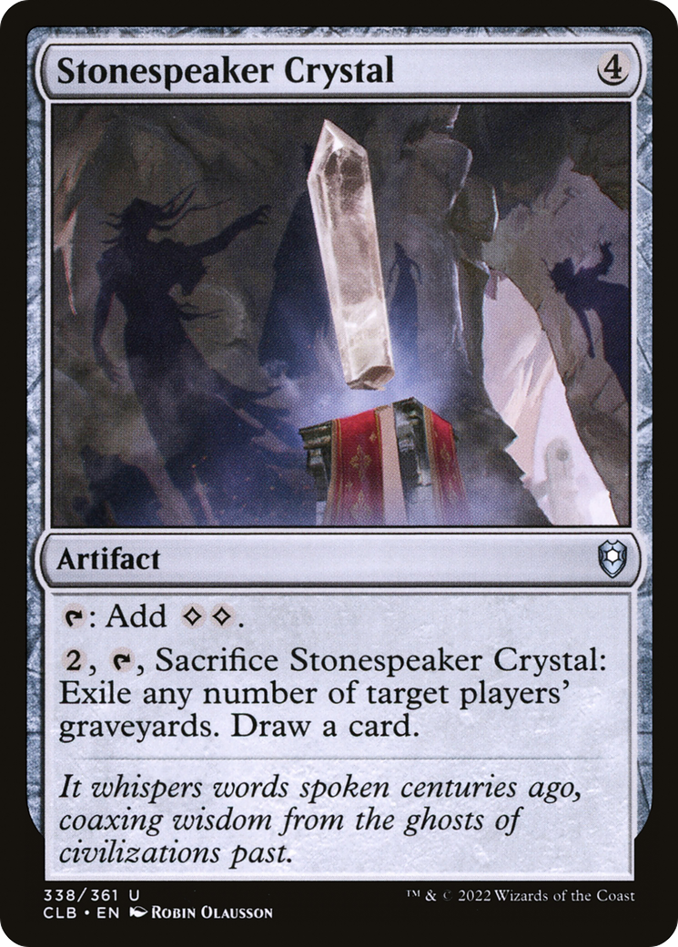 Stonespeaker Crystal (CLB-338) - Commander Legends: Battle for Baldur's Gate