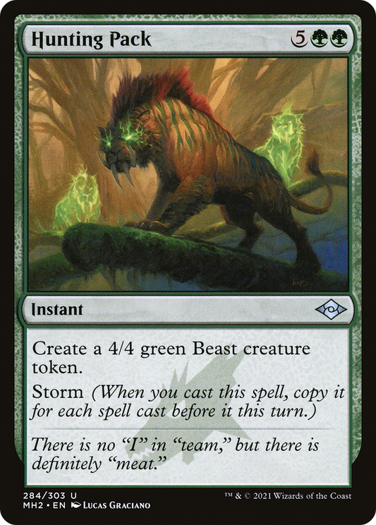 Hunting Pack (MH2-284) - Modern Horizons 2 Etched Foil