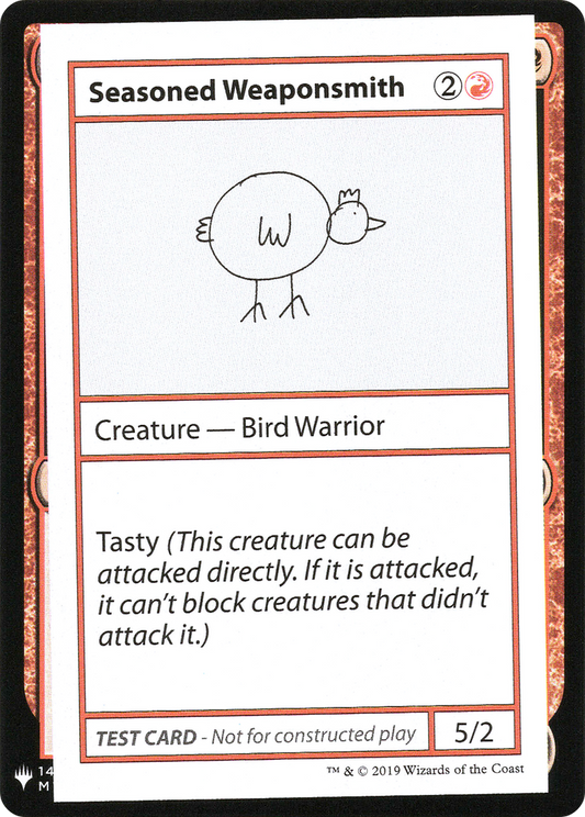 Seasoned Weaponsmith (CMB1-063) - Mystery Booster Playtest Cards 2019