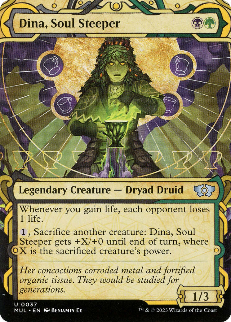 Dina, Soul Steeper (MUL-037) - Multiverse Legends: (Showcase) (Borderless) Foil