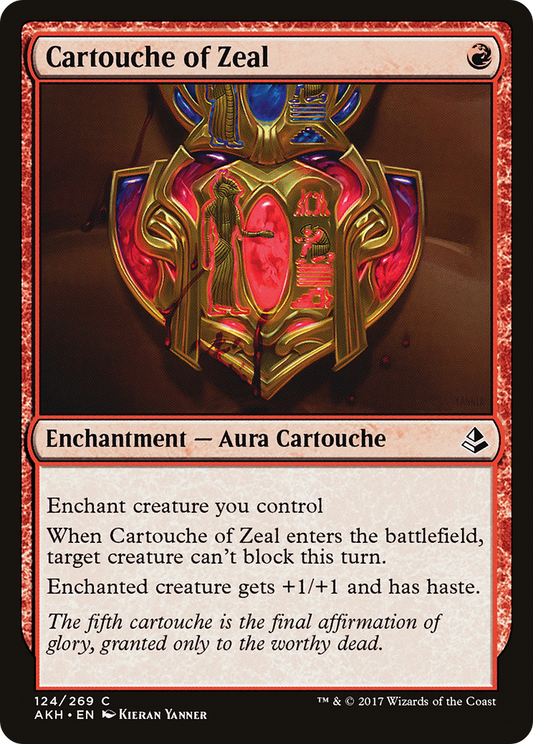 Cartouche of Zeal (AKH-124) - Amonkhet Foil