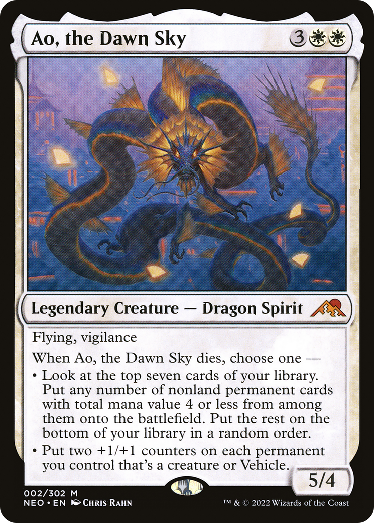 Ao, the Dawn Sky (NEO-002) - Kamigawa: Neon Dynasty Foil